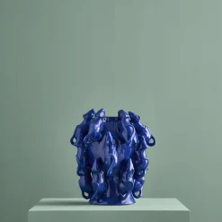 Vase avec des souris Mouse, bleu