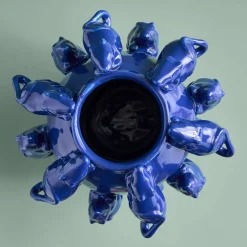 Vase avec des souris Mouse, bleu
