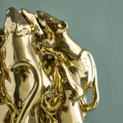 Vase avec des souris Mouse, dorée