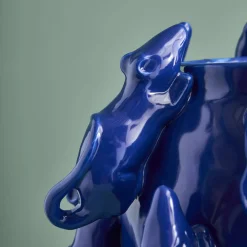 Vase avec des souris Mouse, bleu