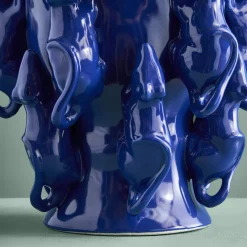 Vase avec des souris Mouse, bleu