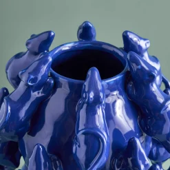 Vase avec des souris Mouse, bleu
