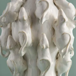 Vase avec des souris Mouse, blanche