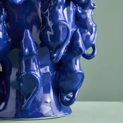 Vase avec des souris Mouse, bleu