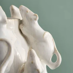Vase avec des souris Mouse, blanche