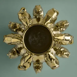 Vase avec des souris Mouse, dorée