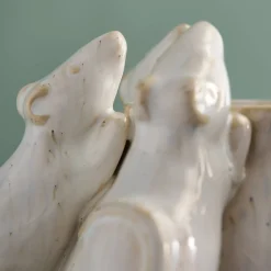 Vase avec des souris Mouse, blanche