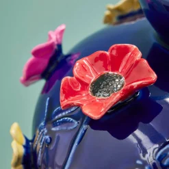 Vase avec fleurs Primavera, bleu