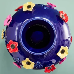 Vase avec fleurs Primavera, bleu