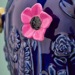 Vase avec fleurs Primavera, bleu