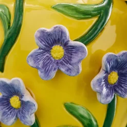Vase avec fleurs Printemps, jaune