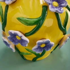 Vase avec fleurs Printemps, jaune