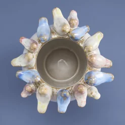 Vase avec oiseaux S, blanc