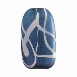 Vase Caja II, bleu