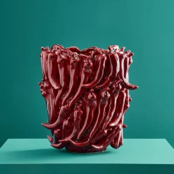 Vase Chili L, rouge