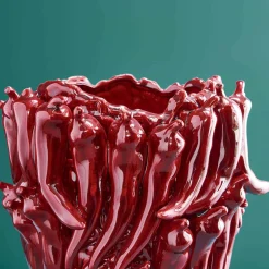 Vase Chili L, rouge