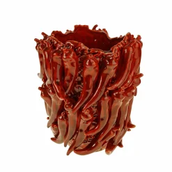 Vase Chili L, rouge