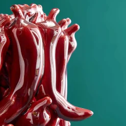 Vase Chili L, rouge