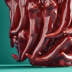 Vase Chili L, rouge