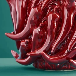Vase Chili L, rouge