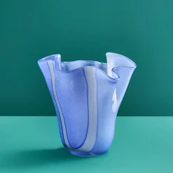 Vase Finya, bleu