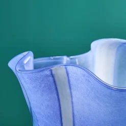 Vase Finya, bleu