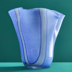 Vase Finya, bleu