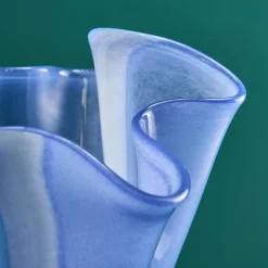 Vase Finya, bleu