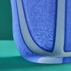 Vase Finya, bleu