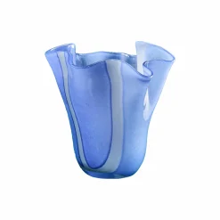 Vase Finya, bleu