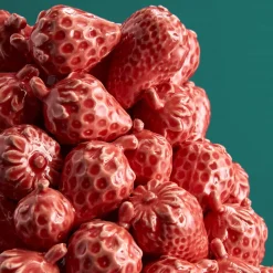 Vase Fraise, rouge