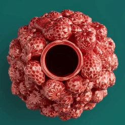 Vase Fraise, rouge