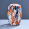 Vase Lilly Dots, bleu-orange