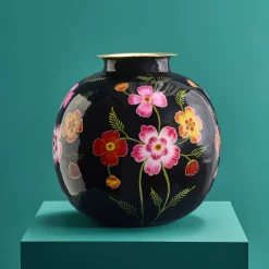 Vase Lorea L, noir