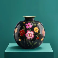 Vase Lorea M, noir