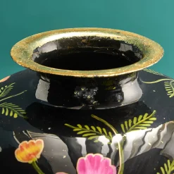 Vase Lorea M, noir