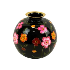 Vase Lorea M, noir