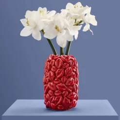 Vase Lèvres Lips, rouge