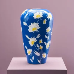 Vase Margarita L, bleu