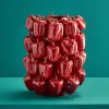 Vase Paprika Red Pepper, rouge, fait main