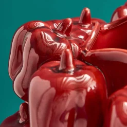 Vase Paprika Red Pepper, rouge, fait main