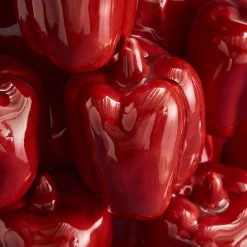 Vase Paprika Red Pepper, rouge, fait main