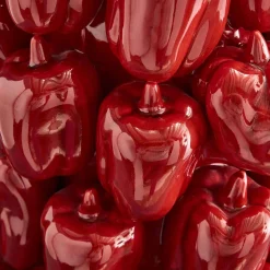 Vase Paprika Red Pepper, rouge, fait main