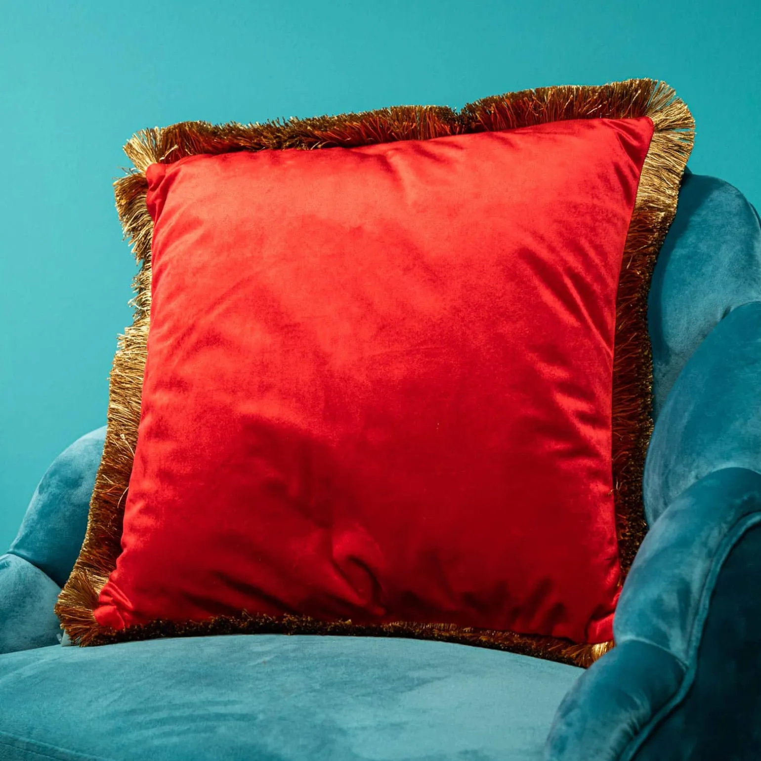 Velvet cushion