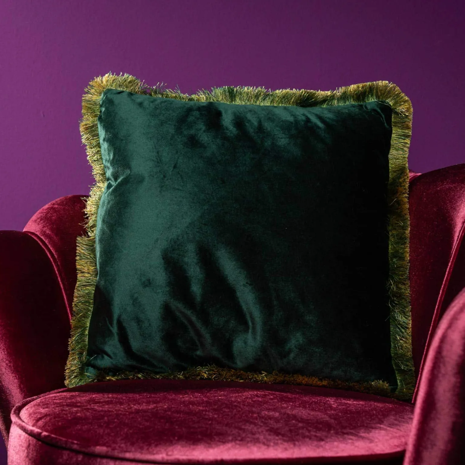 Velvet cushion