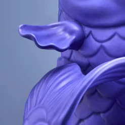 XXL Vase Poisson Blubb, bleu mat
