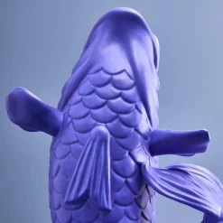 XXL Vase Poisson Blubb, bleu mat