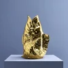 XXL Vase Poisson Blubb, or brillant