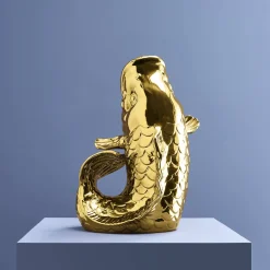 XXL Vase Poisson Blubb, or brillant
