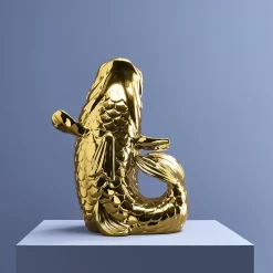 XXL Vase Poisson Blubb, or brillant